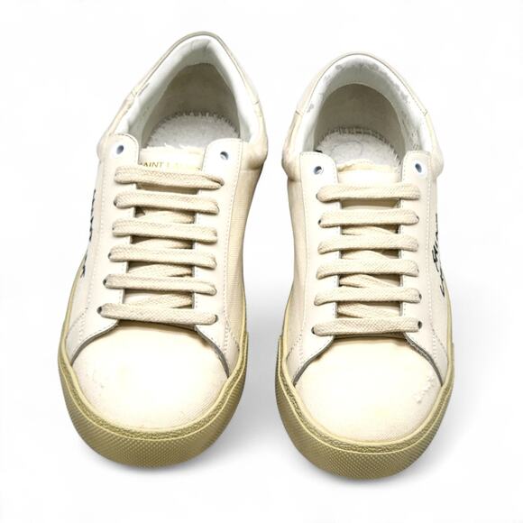 Saint Laurent Andy Court Classic SL/06 Sneakers White EU 40 US 7M 10W - New $785 - Picture 4 of 10